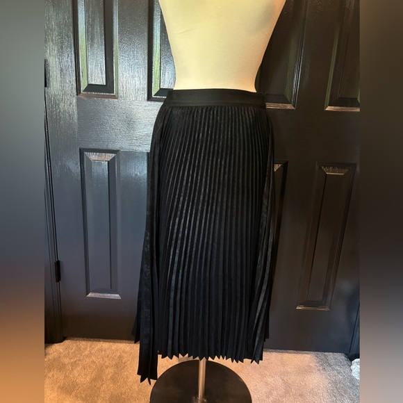 Bailey 44 Black Pleated Midi Skirt for Work - Picture 1 of 5